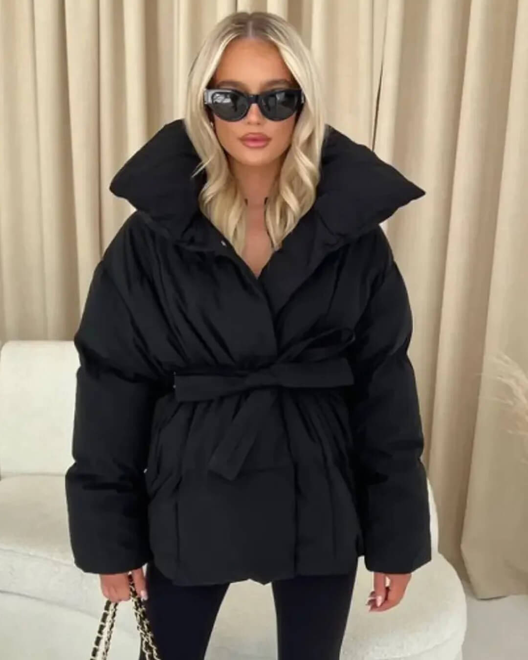 Seame CH - Dianne Stand - Up Collar Puffer Jacket - Jackets - hw1762253591252506969